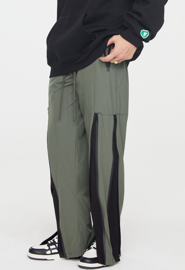 F2CE Nylon Functional Zipper Taped Stitching Pants