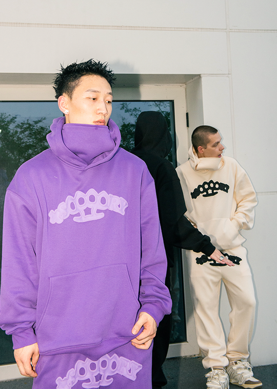 YADcrew x SOOOORY Finger Tiger Foam Hoodie