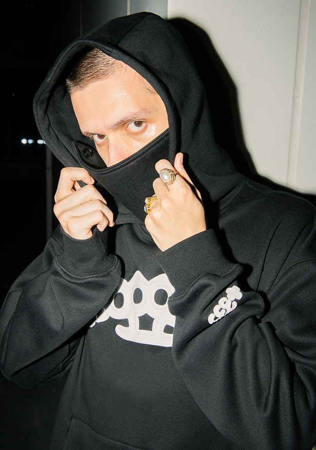 YADcrew x SOOOORY Finger Tiger Foam Hoodie