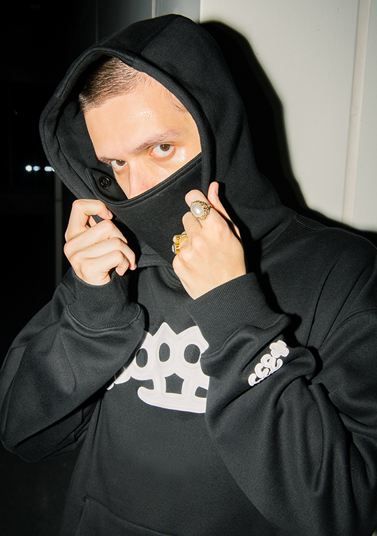 YADcrew x SOOOORY Finger Tiger Foam Hoodie