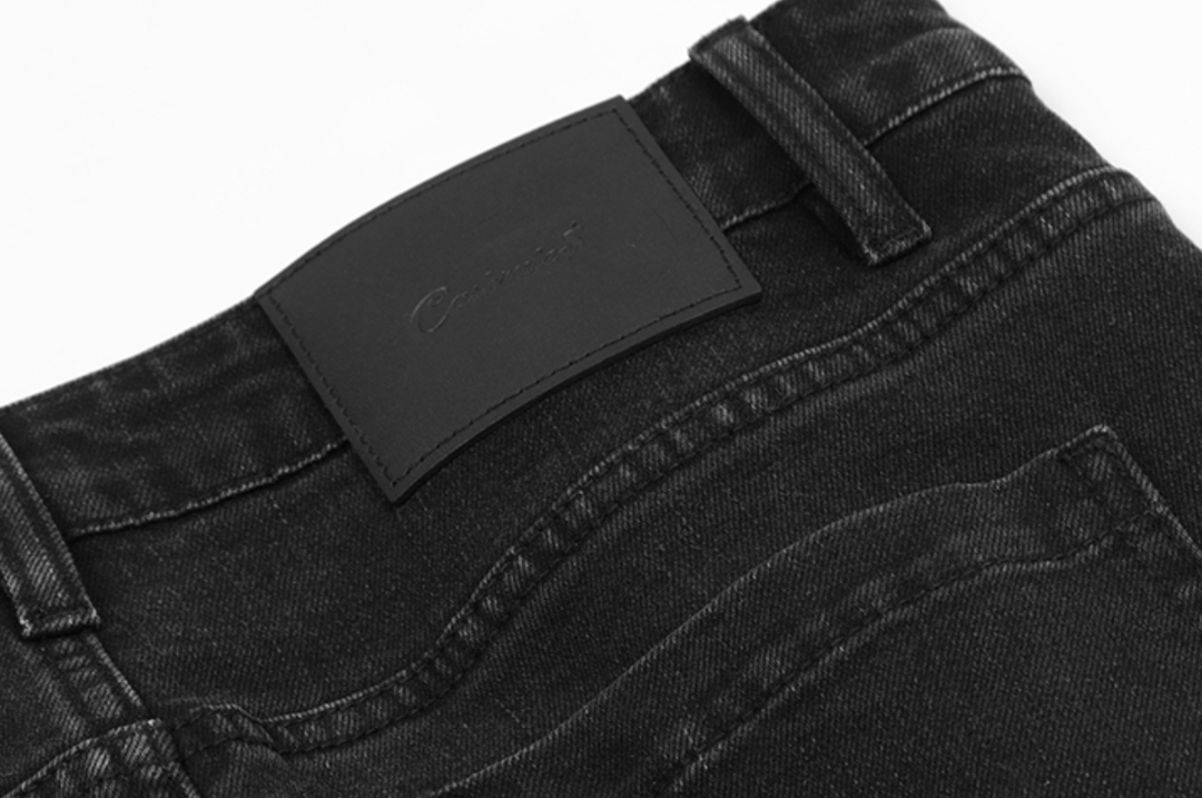 Cashrules Washed Multi Pocket Black Slim Denim Jeans