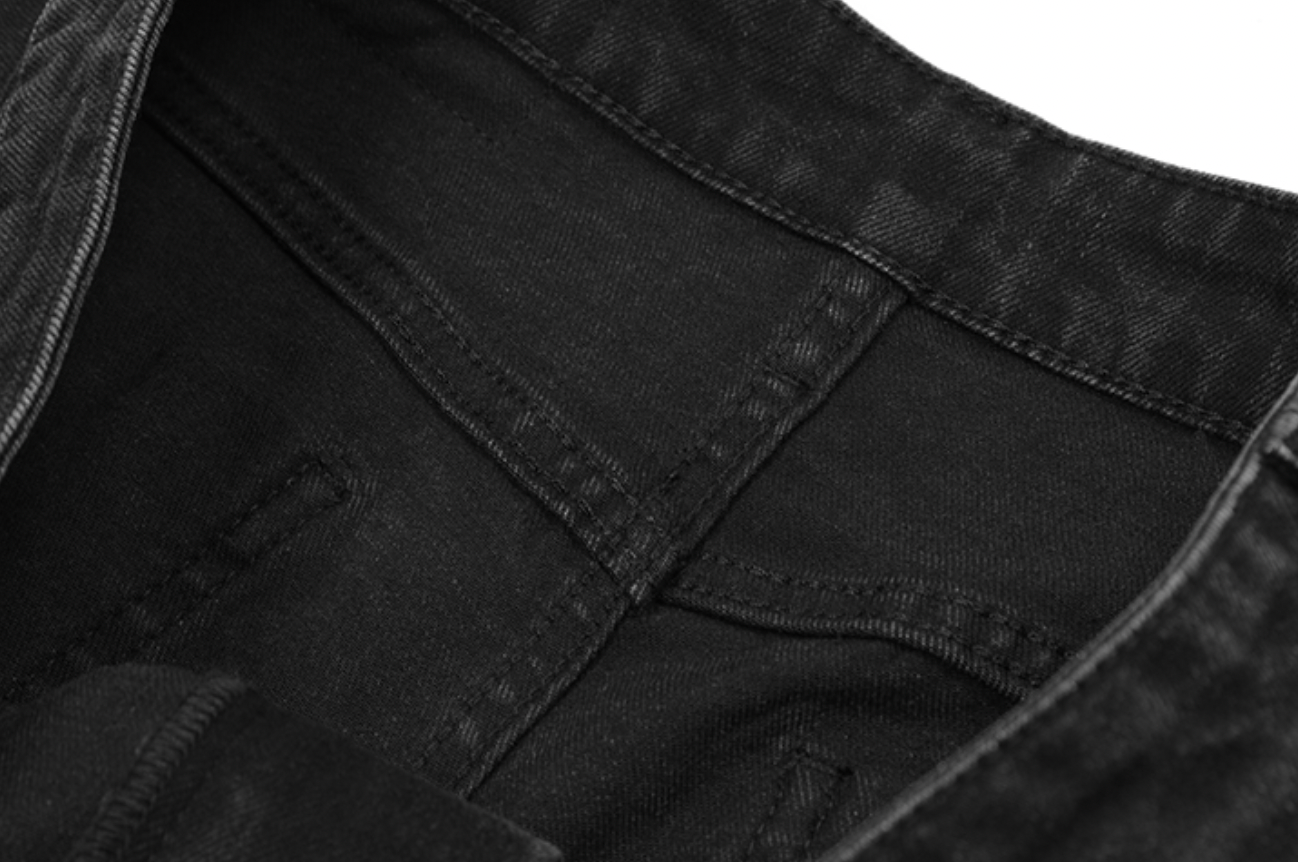 Cashrules Washed Multi Pocket Black Slim Denim Jeans