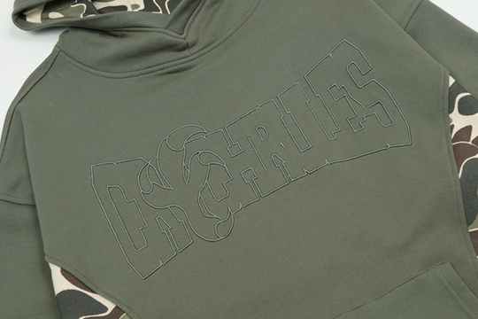 Cashrules Camouflage Patchwork Print Hoodie