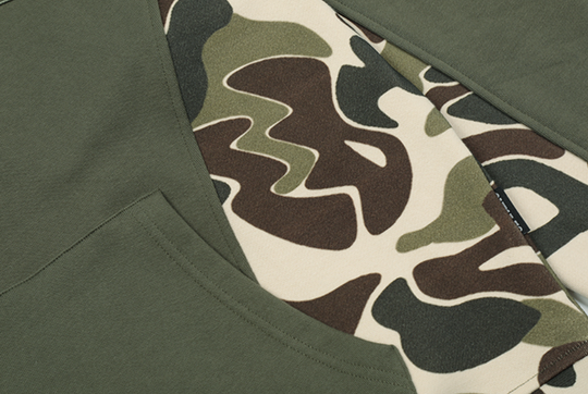 Cashrules Camouflage Patchwork Print Hoodie