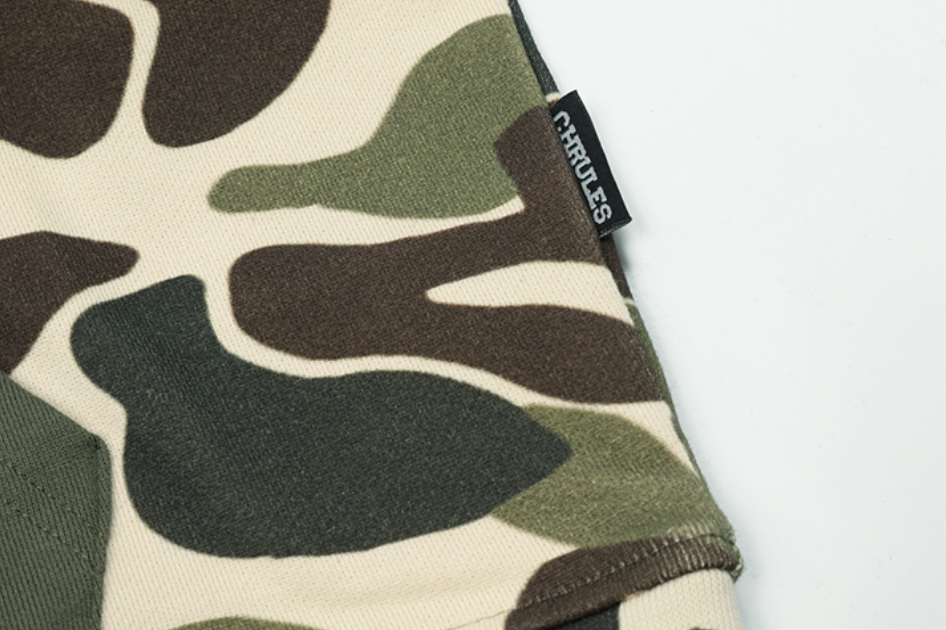 Cashrules Camouflage Patchwork Print Hoodie