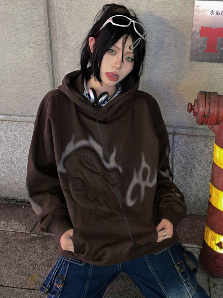 Cashrules VIBE Leading Bread Embroidery Hoodie