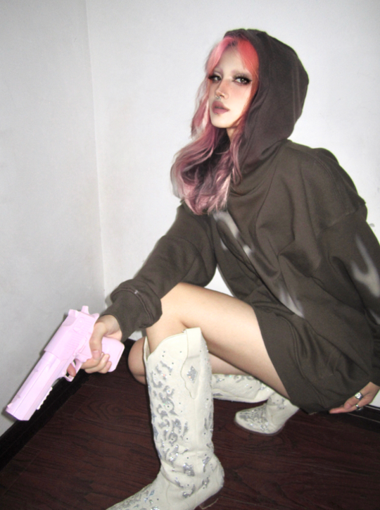 Cashrules VIBE Leading Bread Embroidery Hoodie