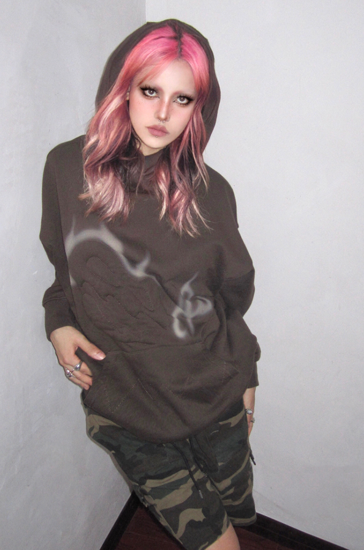 Cashrules VIBE Leading Bread Embroidery Hoodie