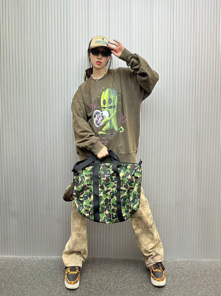 Cashrules Washed Cactus Print Sweatshirt