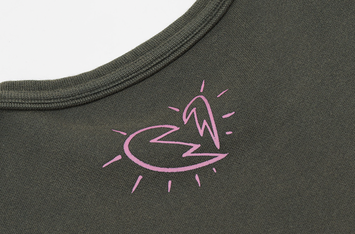 Cashrules Washed Cactus Print Sweatshirt