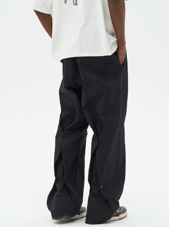 Harsh and Cruel 3D Stitching Flared Pants