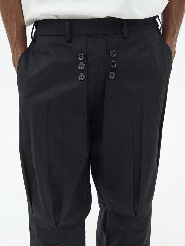 Harsh and Cruel 3D Stitching Flared Pants