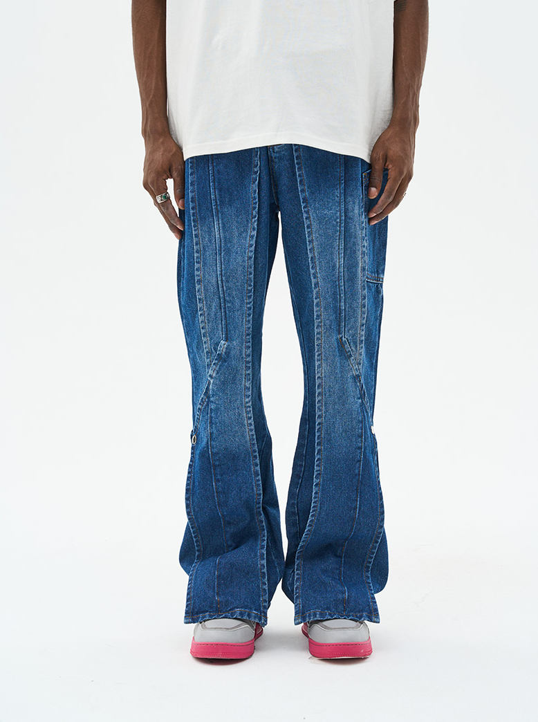 Harsh and Cruel Layered Washed Denim