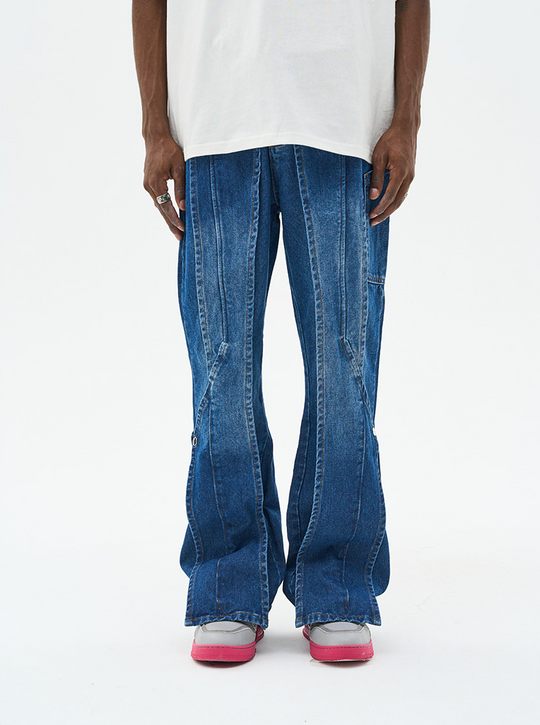 Harsh and Cruel Layered Washed Denim