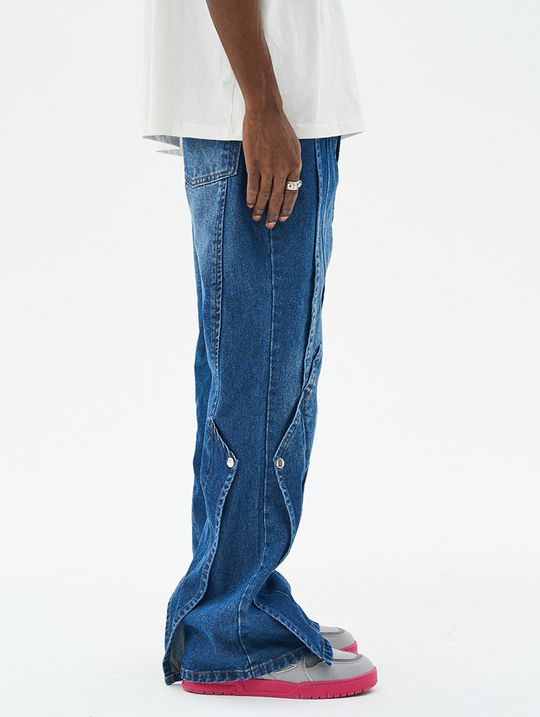 Harsh and Cruel Layered Washed Denim