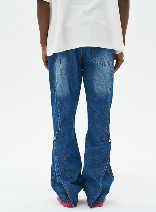 Harsh and Cruel Layered Washed Denim