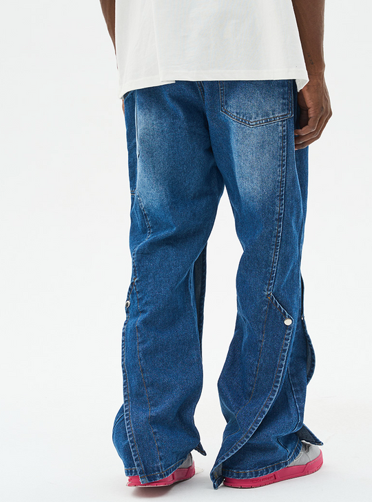 Harsh and Cruel Layered Washed Denim