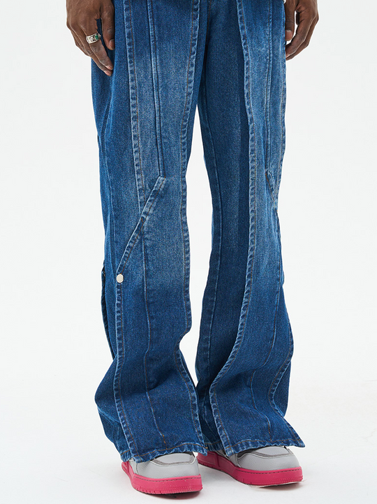 Harsh and Cruel Layered Washed Denim