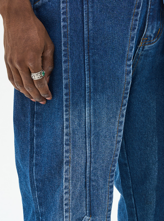 Harsh and Cruel Layered Washed Denim