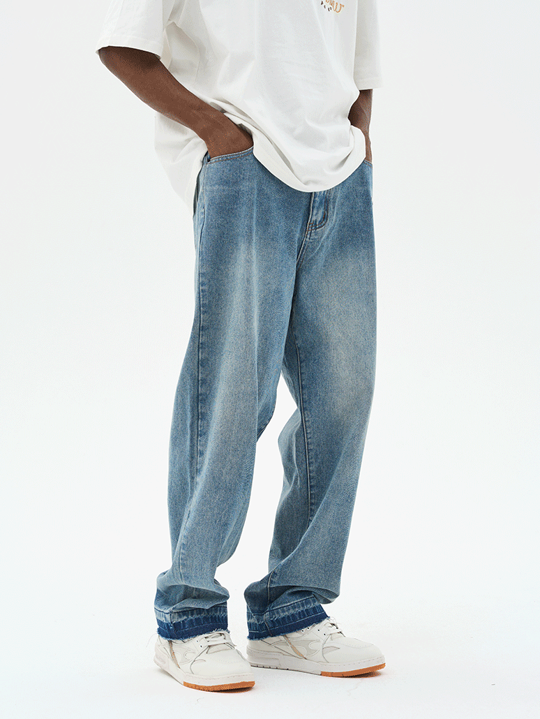 Harsh and Cruel Crosses Printed Denim