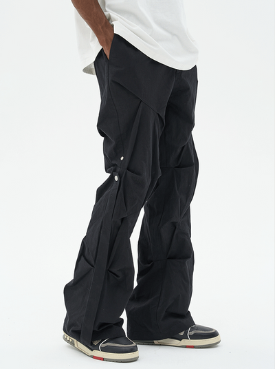 Harsh and Cruel Deconstrucred Loose Buttons Trousers