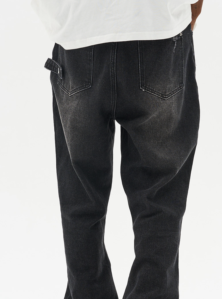 Harsh and Cruel Micro Flared Distressed Denim