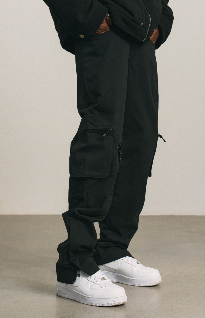 ANTIDOTE Pocket Zipper Straight Leg Pants