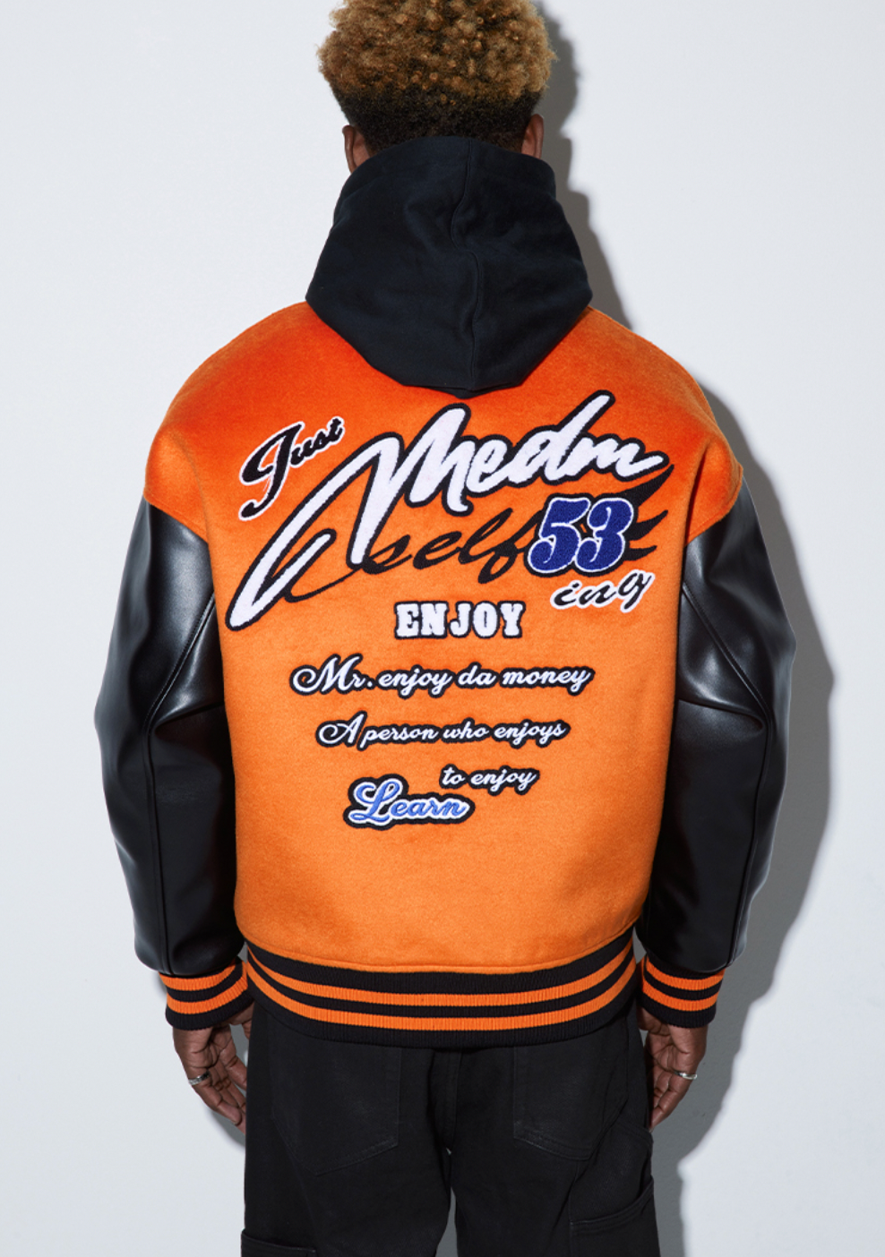 MEDM Patchwork Embroidered Baseball Jacket