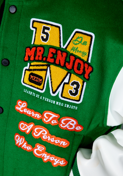MEDM Patchwork Embroidered Baseball Jacket