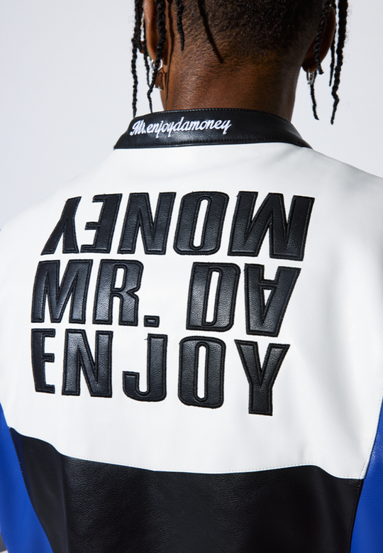 MEDM 3D Deconstruction PU Leather Motorcycle Racing Jacket