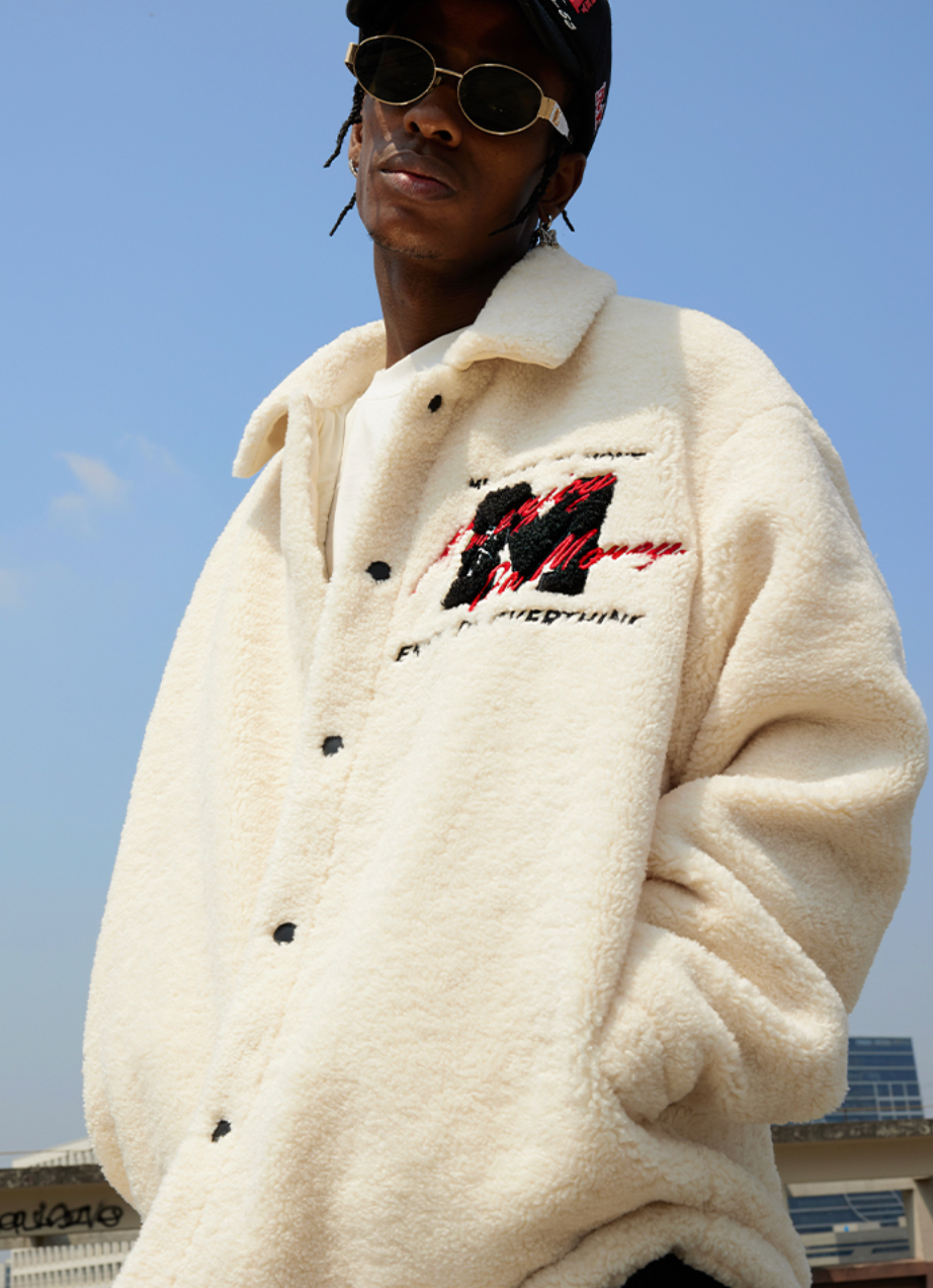 MEDM Lapel Sherpa Fleece Jacket