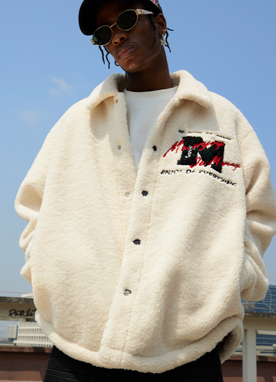 MEDM Lapel Sherpa Fleece Jacket