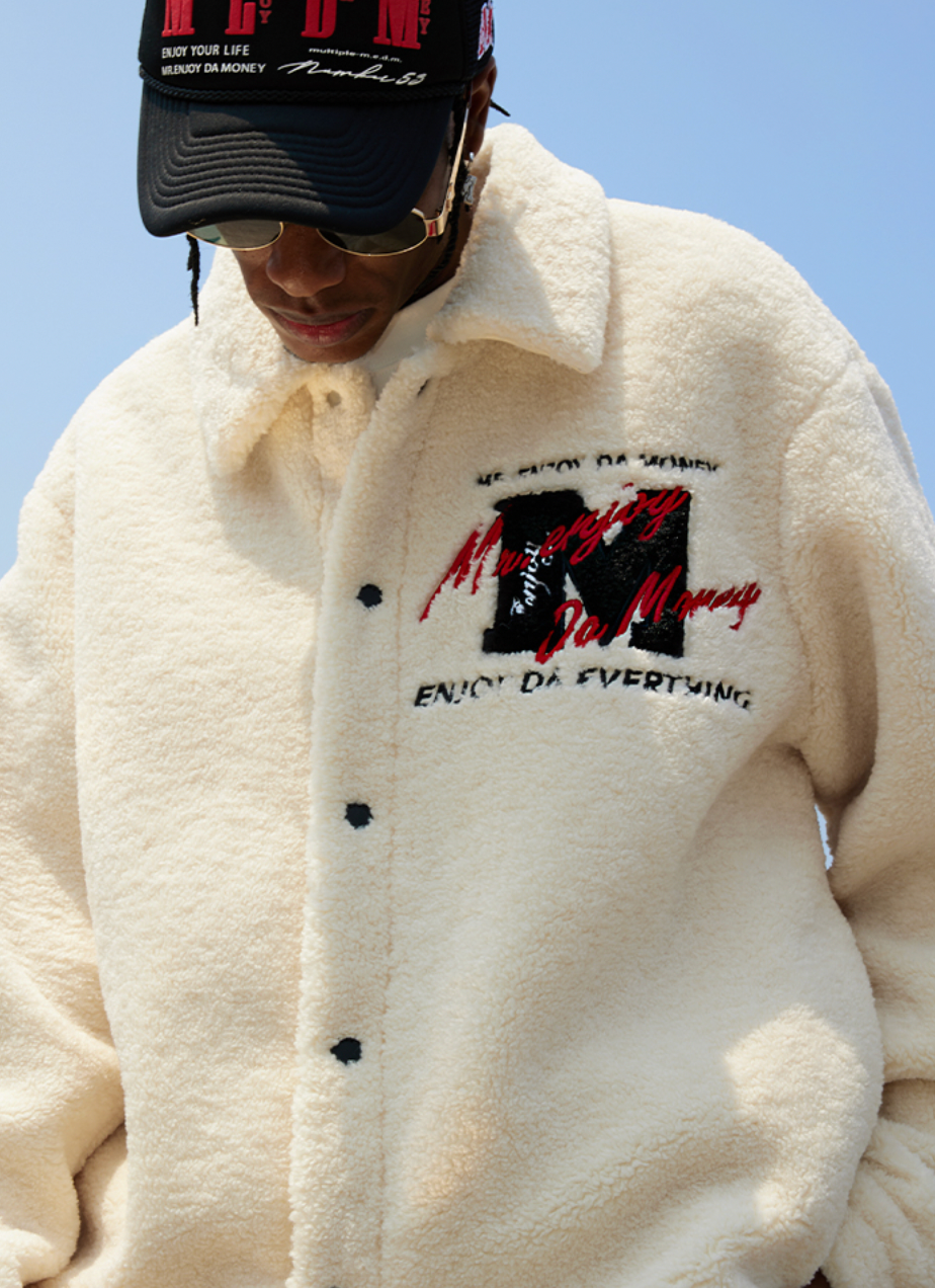 MEDM Lapel Sherpa Fleece Jacket