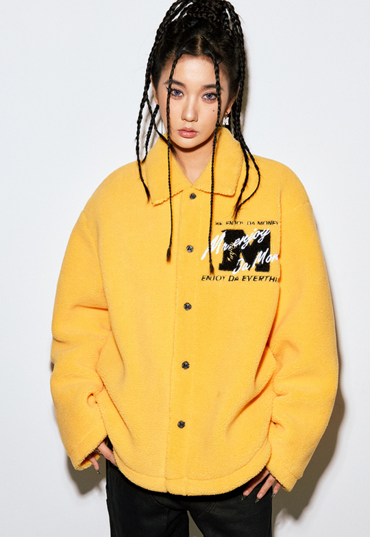 MEDM Lapel Sherpa Fleece Jacket