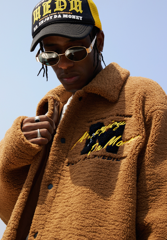 MEDM Lapel Sherpa Fleece Jacket