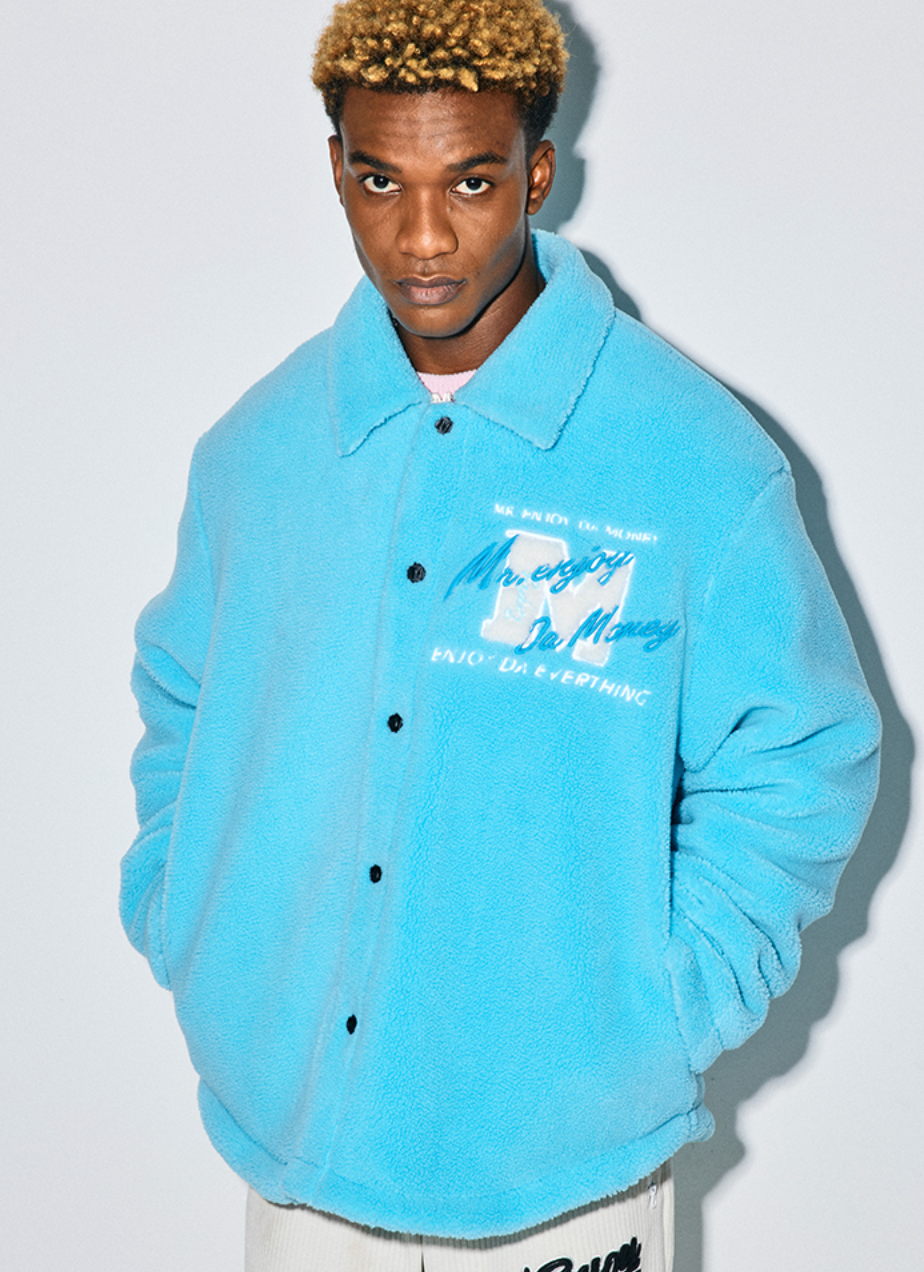 MEDM Lapel Sherpa Fleece Jacket