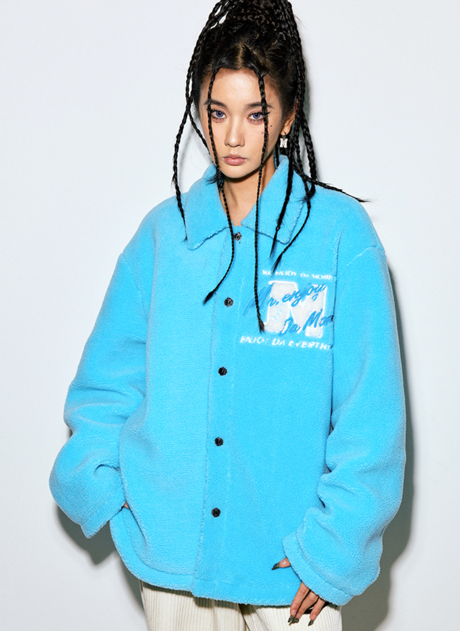 MEDM Lapel Sherpa Fleece Jacket