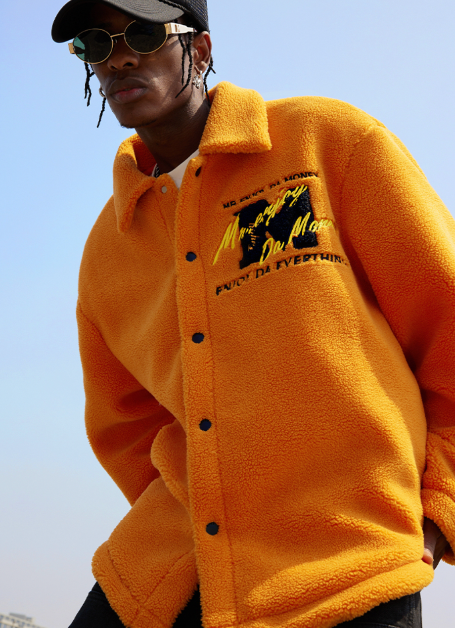 MEDM Lapel Sherpa Fleece Jacket