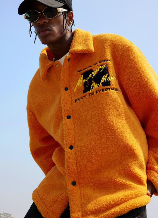 MEDM Lapel Sherpa Fleece Jacket