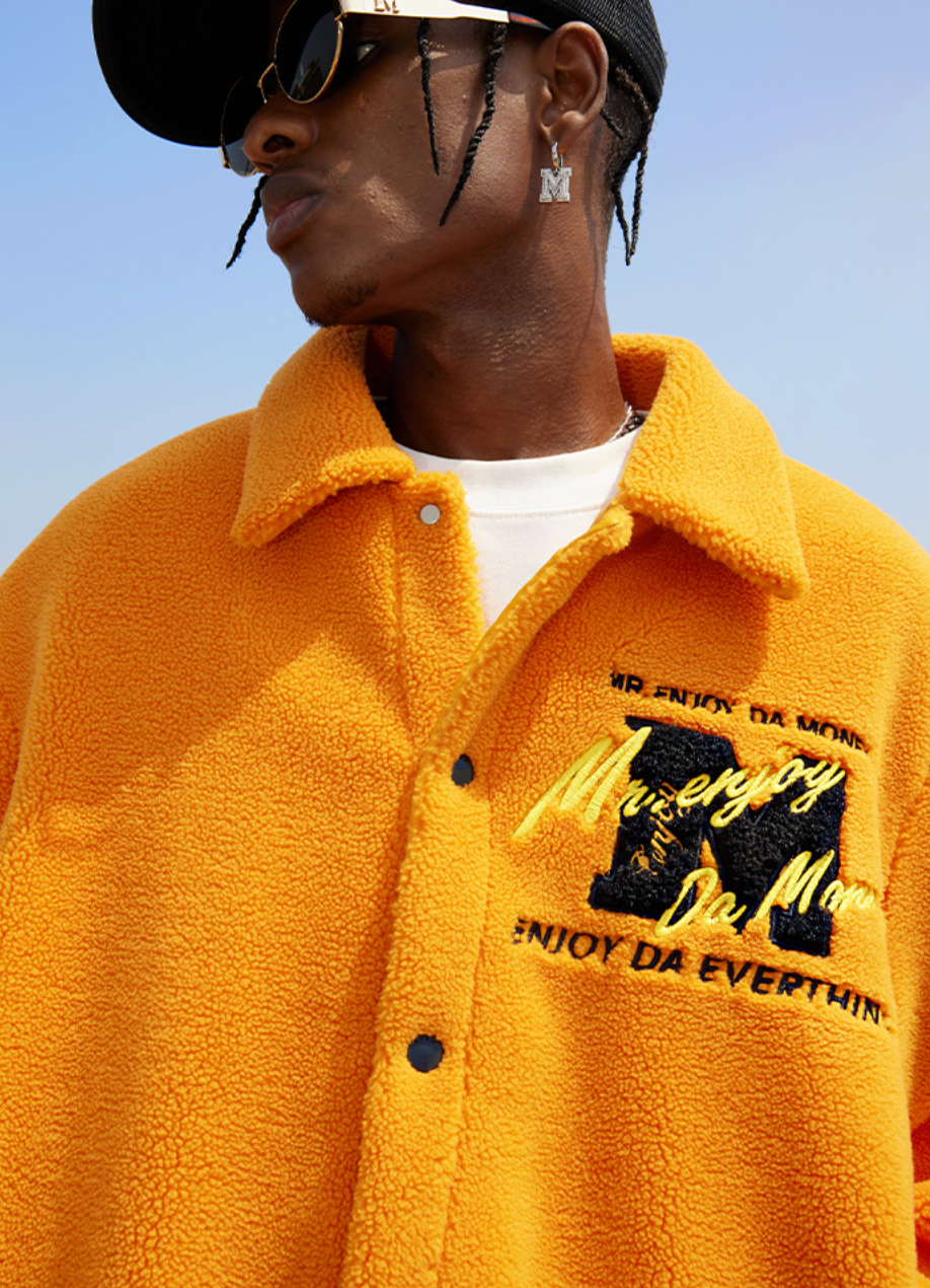 MEDM Lapel Sherpa Fleece Jacket