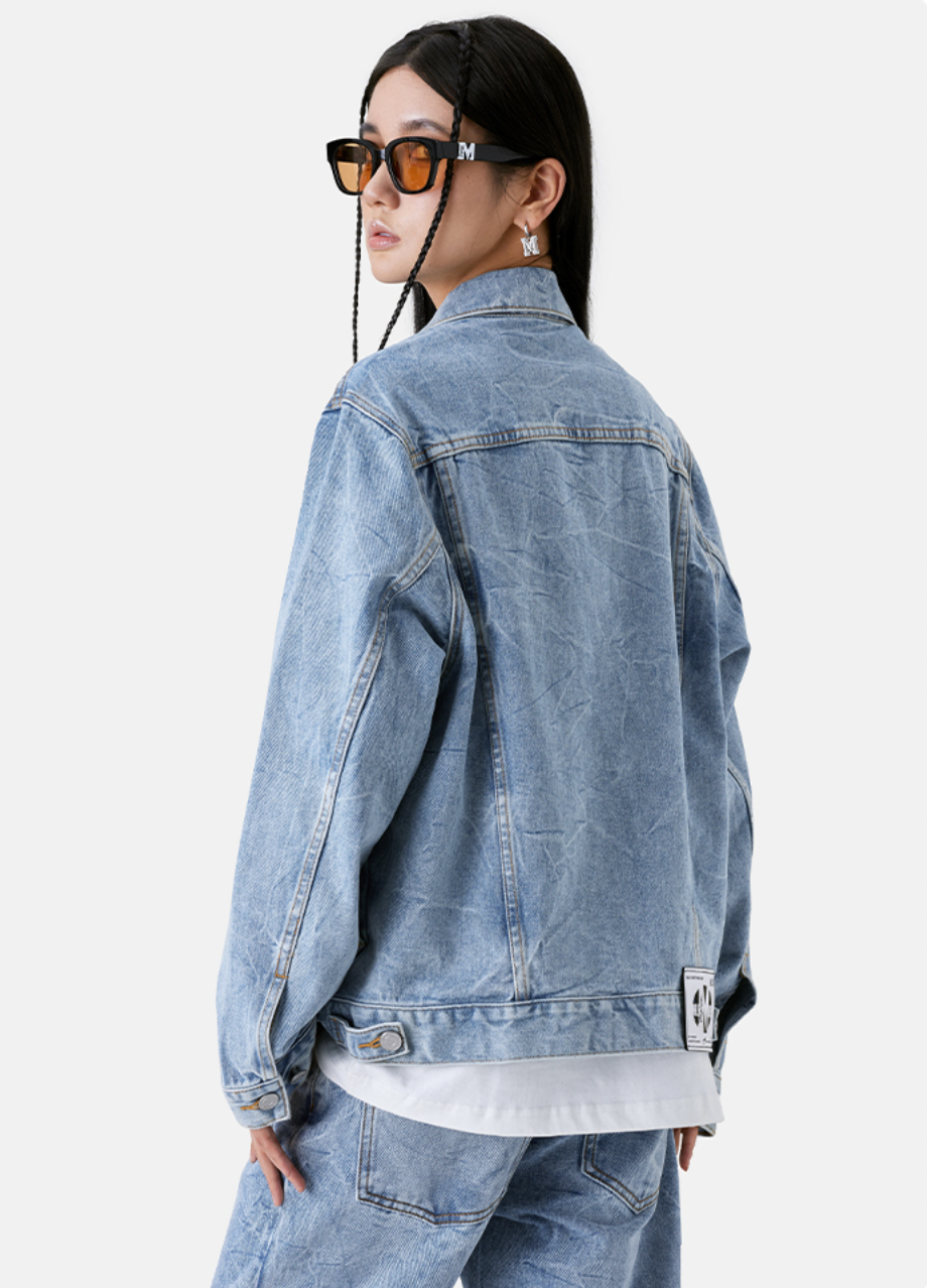 MEDM Flame M Label Denim Jacket