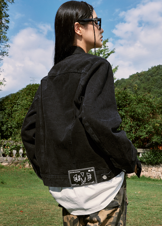 MEDM Flame M Label Denim Jacket