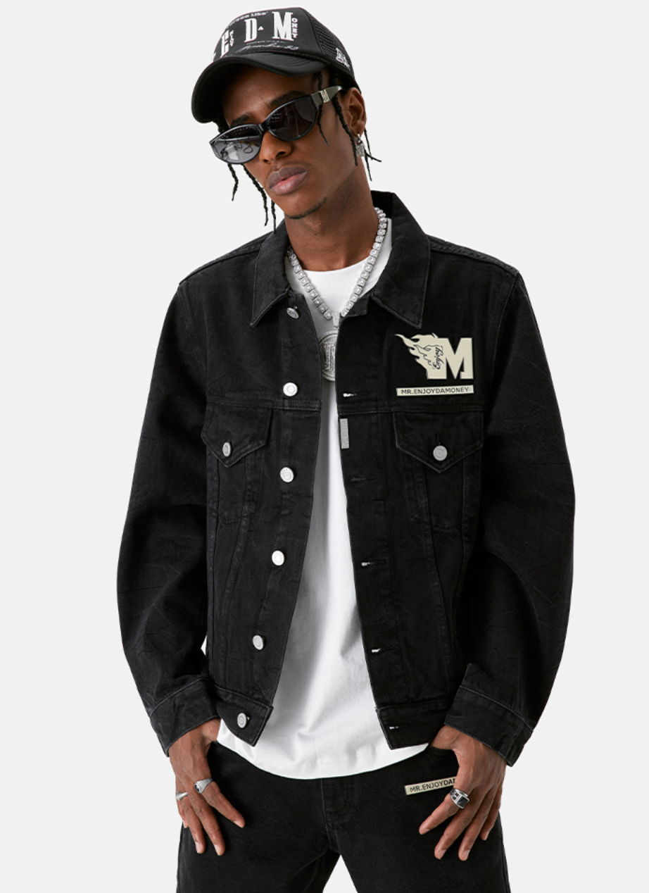 MEDM Flame M Label Denim Jacket