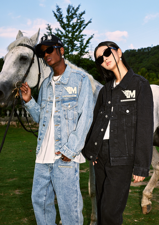 MEDM Flame M Label Denim Jacket