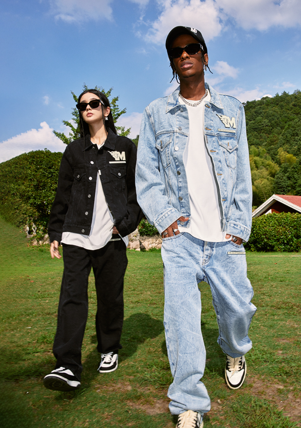 MEDM Flame M Label Denim Jacket