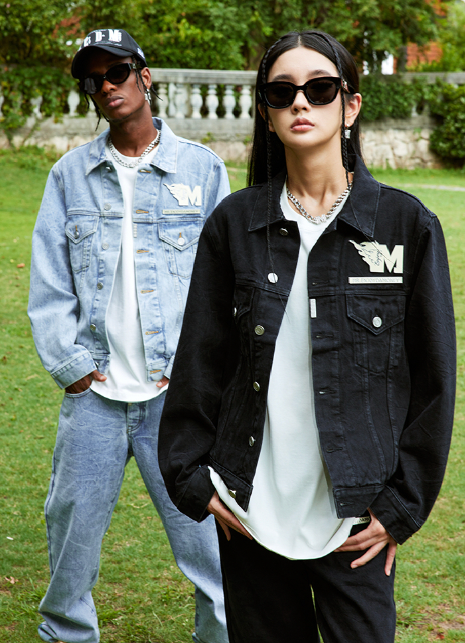 MEDM Flame M Label Denim Jacket