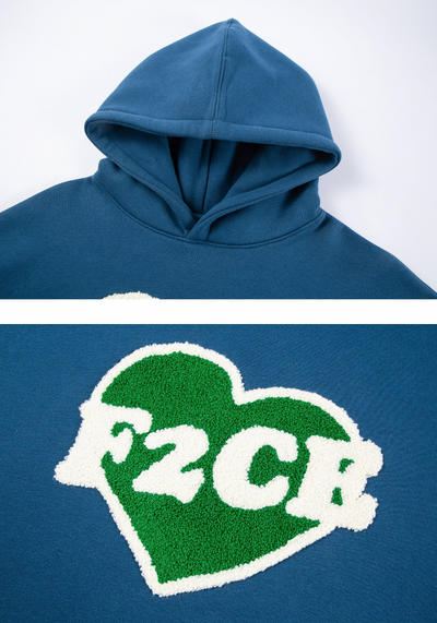 F2CE Love Embroidery Logo Hoodie
