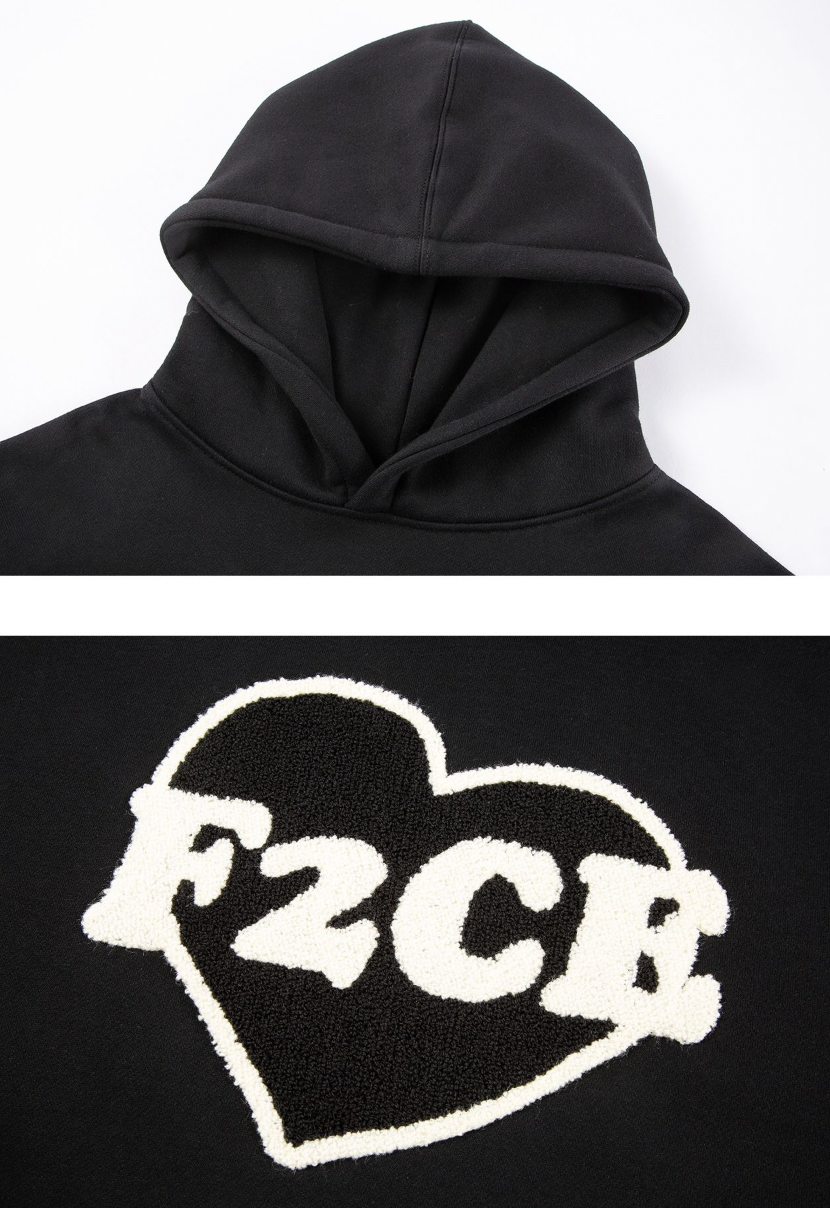 F2CE Love Embroidery Logo Hoodie
