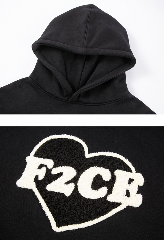 F2CE Love Embroidery Logo Hoodie