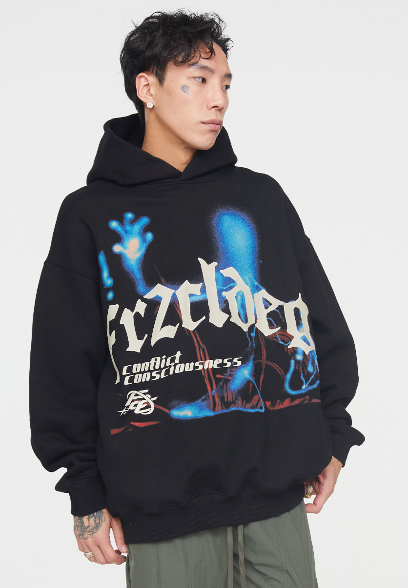 F2CE Dark Wind Print Hoodie